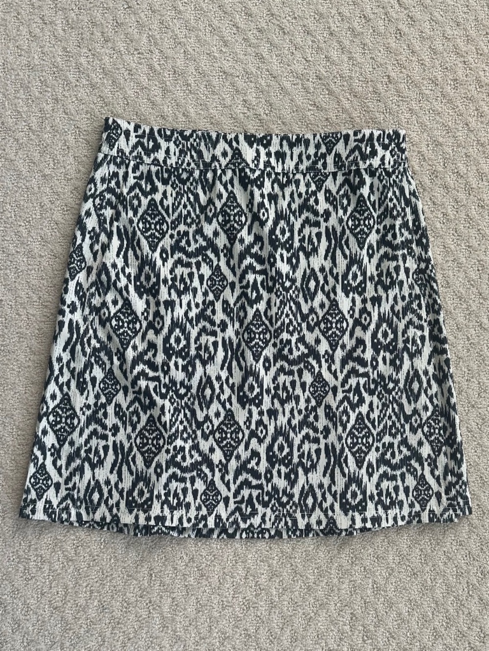 RipSkirt Mini Wrap Skirt Indo Ikat Print Small Length 2 Beach Vacay Casual NWOT